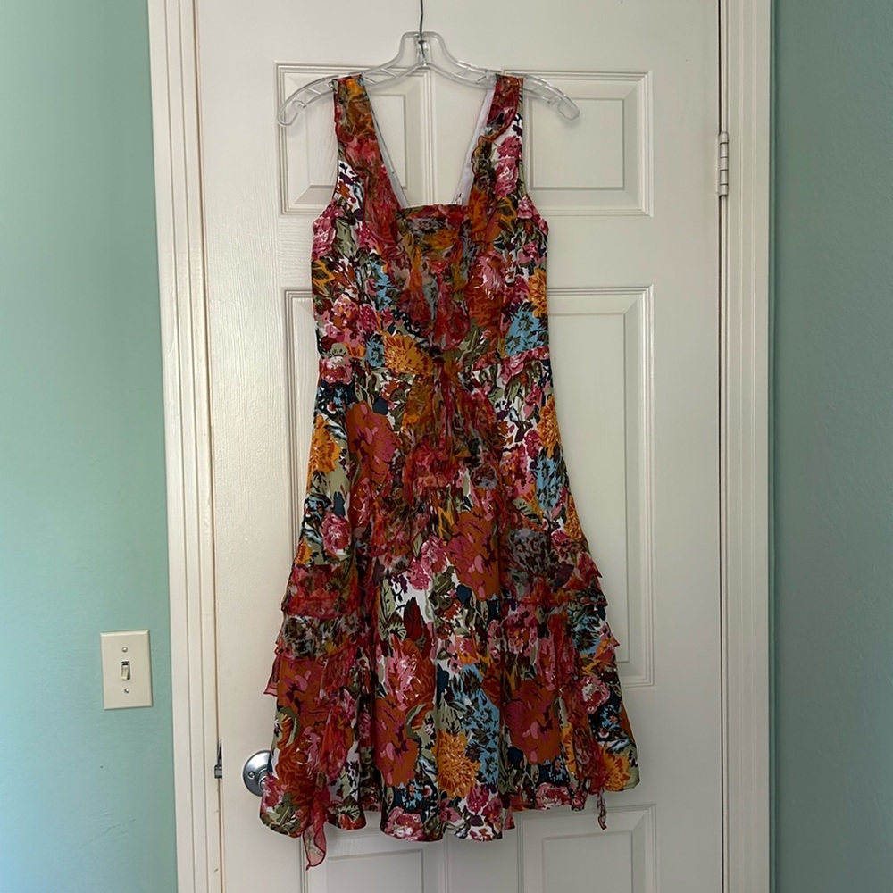 Sundance floral sundress perfect for a Summer wedding